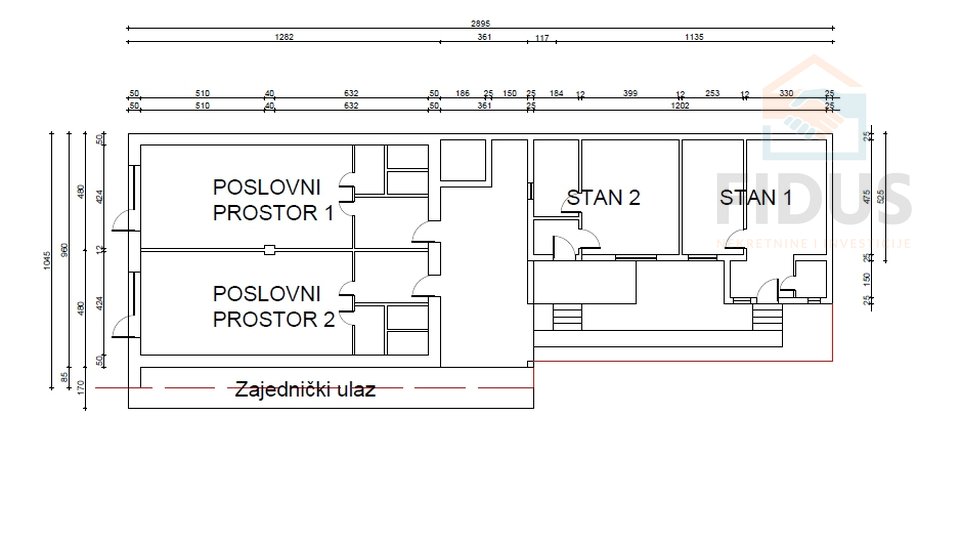 Poslovno - stambeni prostor - širi centar Osijeka