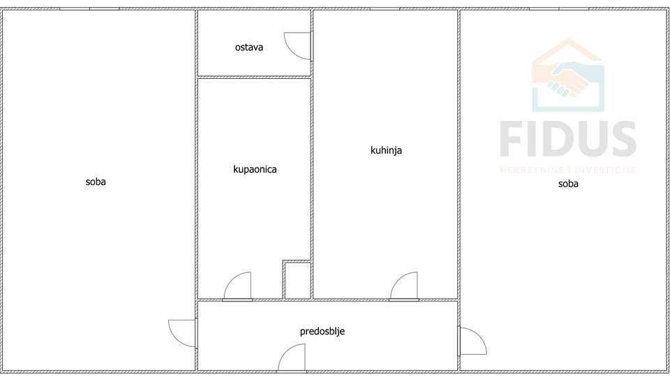 Wohnung, 49 m2, Verkauf, Osijek - Jug II